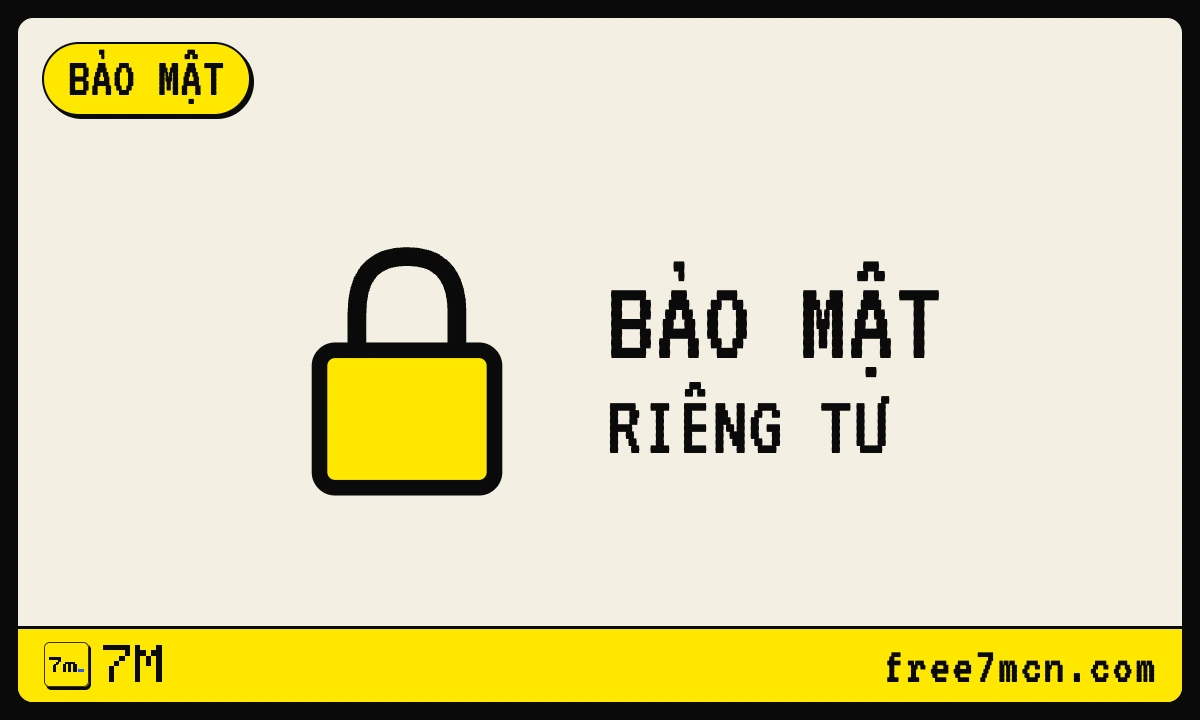 Ổ khoá vàng cạnh chữ bảo mật và riêng tư